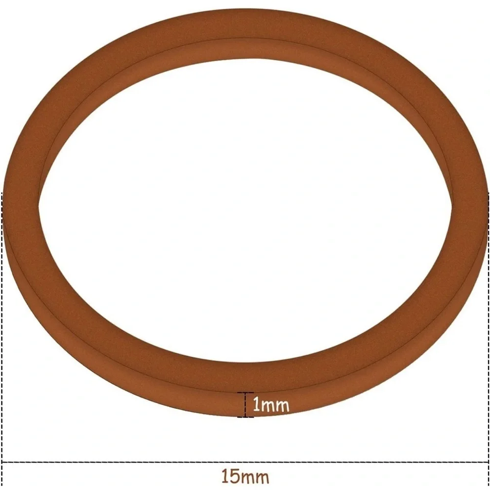 2000 Pack of Dark Brown Mini Elastic Rubber Bands